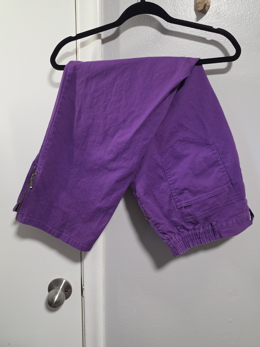 Purple Stretch Ankle Pants Size 16W Zip Hem Ruby Rd. 💜